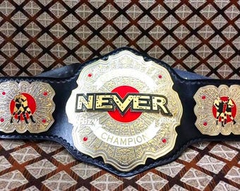 IWGP Never Open Weight Championship Title Belt Replica Adult Size Dual