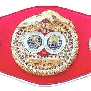 IBF Boxing Championship Replica Belt Adult Size World Boxing Council 3D