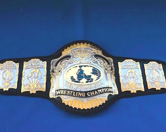 Cinturón de Campeonato Mundial Unificado de Peso Pesado de Lucha Libre WCCW CWA CWF AWA, 4 mm de latón