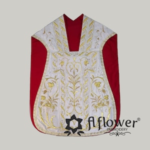 Handmade Embroidered Chasuble Roman