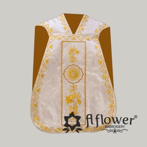 Hand Embroidered Roman Chasuble