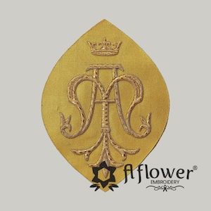 M Gold Applique