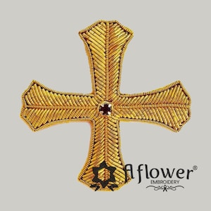 Hand Embroidered Cross