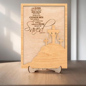 Christian Cross Standing Laser Cutfile Svg,He Is Risen Svg,Religious Svg,Serenity Prayer Cross Svg,Glowforge Svg File