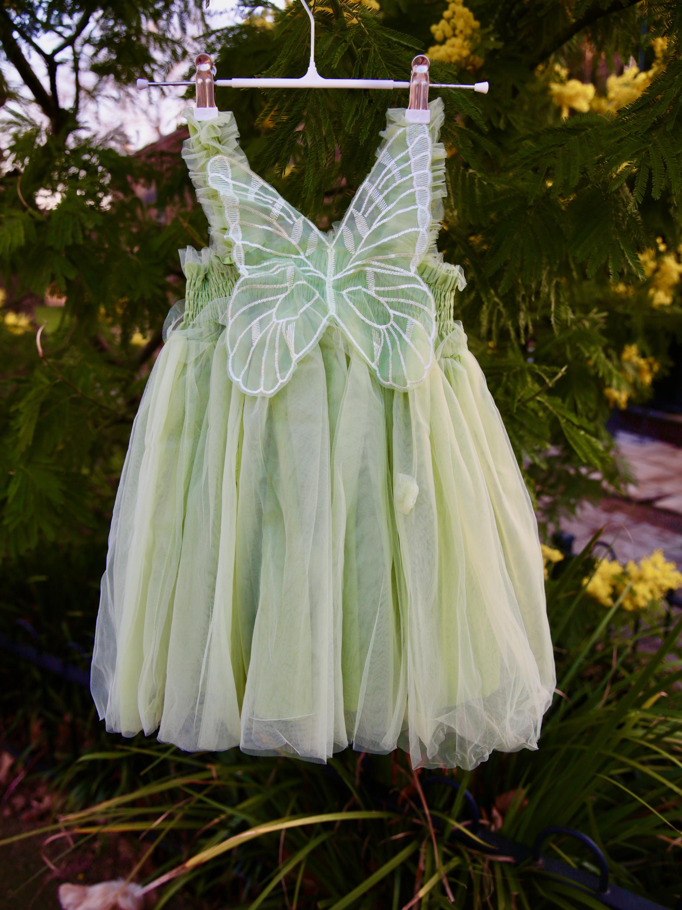 Green Butterfly Dress - Etsy UK