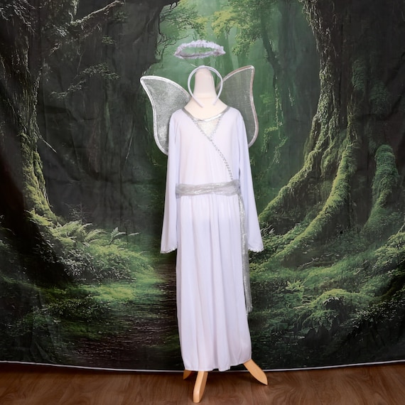 christmas angel dress up Angel Wings Cosplay Christmas Costume Fairy Fancy Dress Up Kids Adults