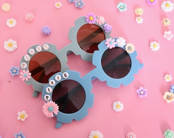 Children’s personalised sunglasses 0-8 years UV400, party favours, flower girl, Easter egg hunt gift, party bag filler,  birthday girl gift.
