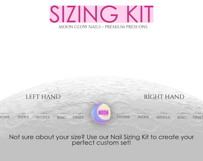 Press On Nails Sizing Kit, MoonGlowNails Set