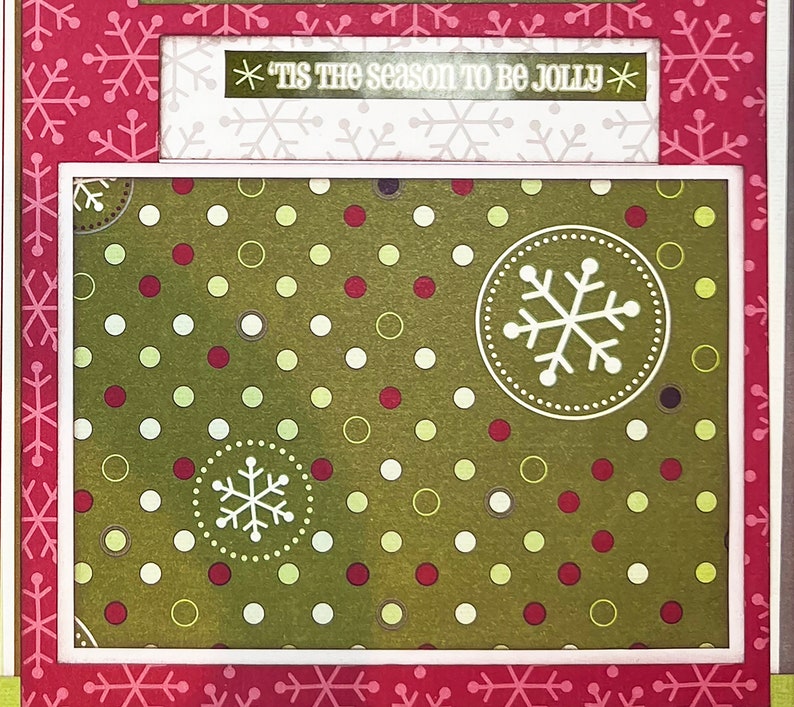 MERRY & BRIGHT 12x12 Pre-Made Scrapbook Layout CHRISTMAS image 2