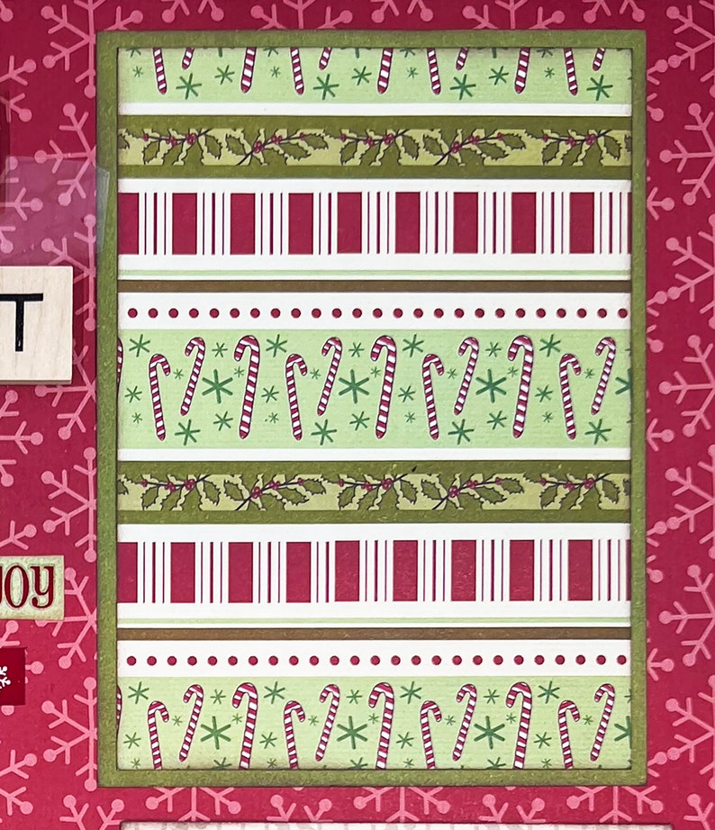 MERRY & BRIGHT 12x12 Pre-Made Scrapbook Layout CHRISTMAS image 3