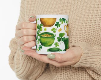 Lucky St. Patrick's Day Ceramic Mug: Irish Coffee Lover Gift