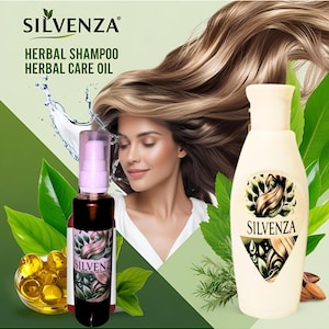 SILVENZA Herbal Shampoo | Organic Hair Care | Botanical Hair Care | Nourishment from Nature | Natural Hair Care | Eco-Friendly Hair Product
