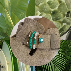 Bedeltje voor Birkenstocks Boston - Handgemaakte schoenversiering - Roestvrijstalen ketting - Handgemaakte personalisatieaccessoires