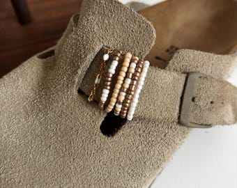 Charm per Birkenstock Boston - Gioielli per scarpe fatti a mano - Catena in acciaio inossidabile - Accessori personalizzati fatti a mano