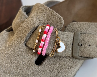 Anhänger für Birkenstocks Boston – Handgefertigter Schuhschmuck – Edelstahlkette – Handgefertigte Personalisierungsaccessoires