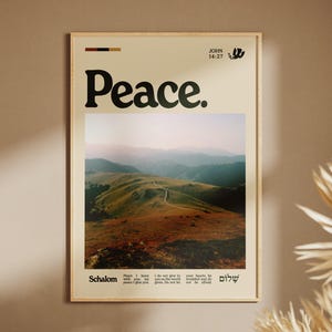PEACE Christian Poster Digital Download