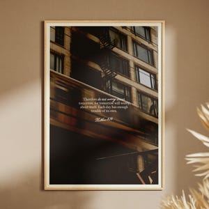 TOMORROW Christian Poster Digital Download