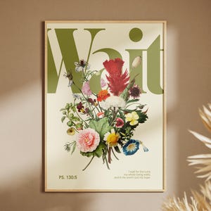 WAIT Christian Poster Digital Download