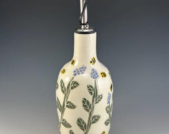 Herbs and Bees - Oil Bottle - Porcelain
