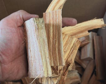 5lb Box - Premium Hickory Wood Chunks Natural Smoking Wood Chunks For BBQ Grilling | For Smoking Beef, Pork and Game Meats