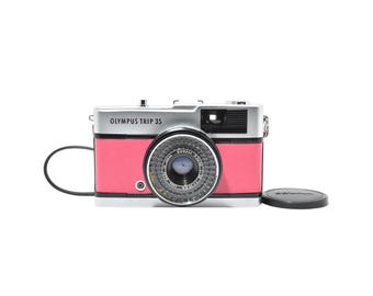 Olympus Trip 35 Vintage 35mm Film Camera | Rose Pink | Refurbished & Tested 690787