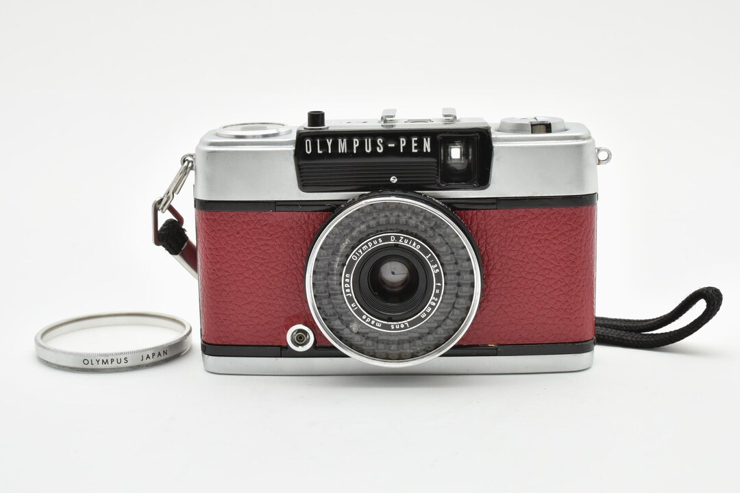 オリンパス PEN EE-3 ヴィンテージ 35mmフィルムカメラ | ダークレッド