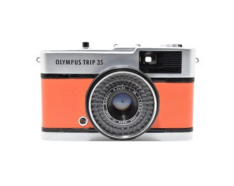 Olympus Trip 35 Vintage 35mm Film Camera | Orange | Refurbished & Tested 3900404