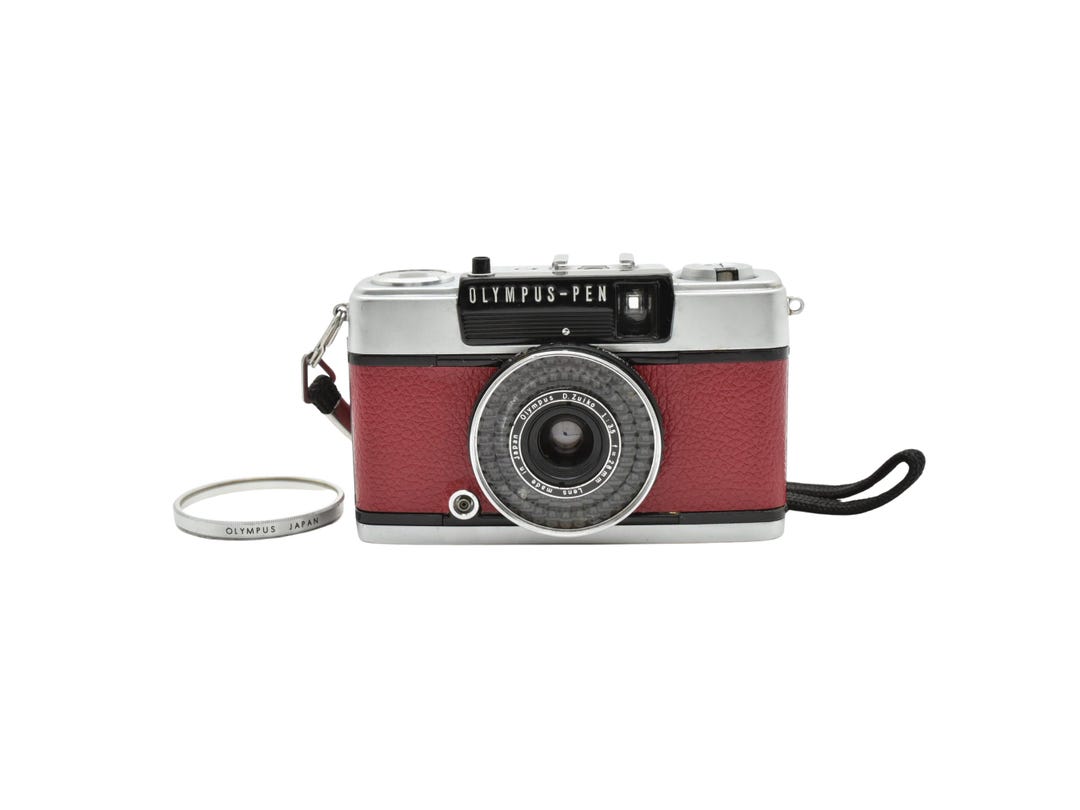 オリンパス PEN EE-3 ヴィンテージ 35mmフィルムカメラ | ダークレッド