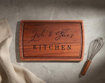 Personalized Cutting Board: Custom Laser Engraved Wooden Chopping Board