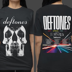 unisex Tshirt Deftones, Sweatshirt Deftones, Hoodie Deftones North American tour 2025 White Skull