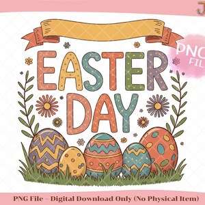 Easter egg PNG | Spring Holiday Clipart | Cute Easter Digital Download