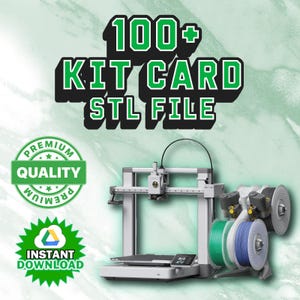 100+ Kit Card stl-bundel, 3D-print speelgoed voor kinderen, eenvoudig af te drukken stl-bestanden, doe-het-zelf speelgoed 3DM-modellen, STL-bestanden voor beginners, STL-bestanden voor 3D-printen