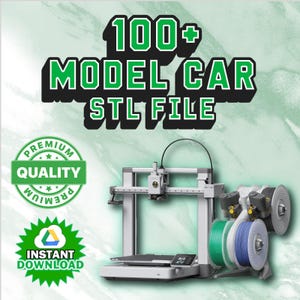 Paquete de más de 100 archivos STL para modelos de automóviles, paquete definitivo de archivos STL para automóviles, archivos STL para impresión 3D de automóviles, archivo STL de megaautomóviles, pasatiempo de modelos de automóviles, archivos STL de automóviles fáciles de imprimir