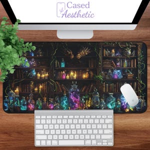 Witchy Potion Desk Mat, Dark Academia, Desk Organizer, Playmat, Deskmat, Placemat, PC Accessories, Custom Mouse Pad, Dopamine Decor