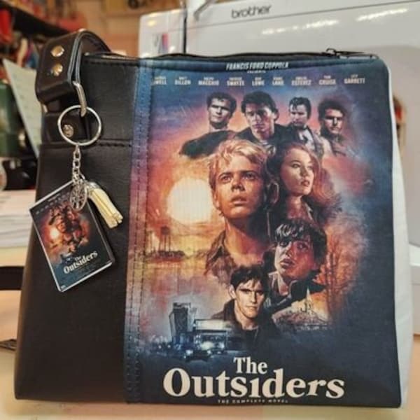 The Outsiders, Movie Poster, Key Chain Sublimation, Crossbody Bag, Custom Handmade to order, Gift for Women, Purse, 80's, SewAdrienneY
