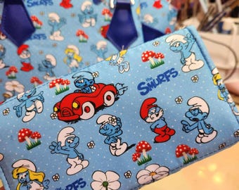 Smurf Friends, Wallet, Accordion, Gift, 80's, Cartoon