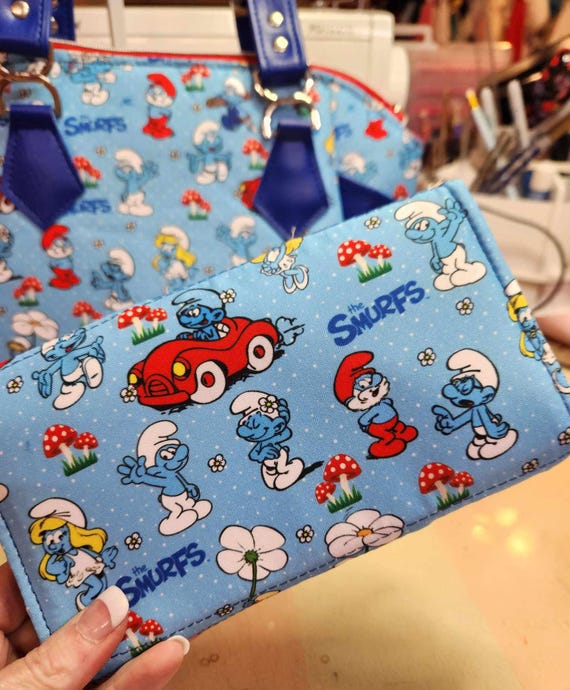 Smurf Friends, Wallet, Accordion, Gift, 80's, Cartoon