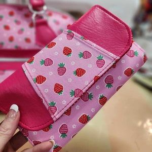 Streuerdbeeren, Geldbörse, Leporello, Sommer, SewAdrienneY