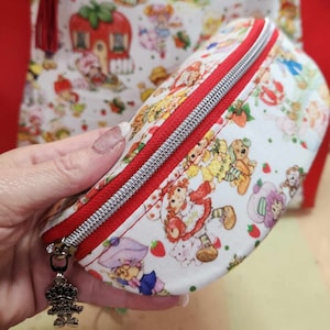 Strawberry Shortcake Character Zippered Sunglasses Glasses Case, 80's, Nostalgia, Cartoon, SewAdrienneY