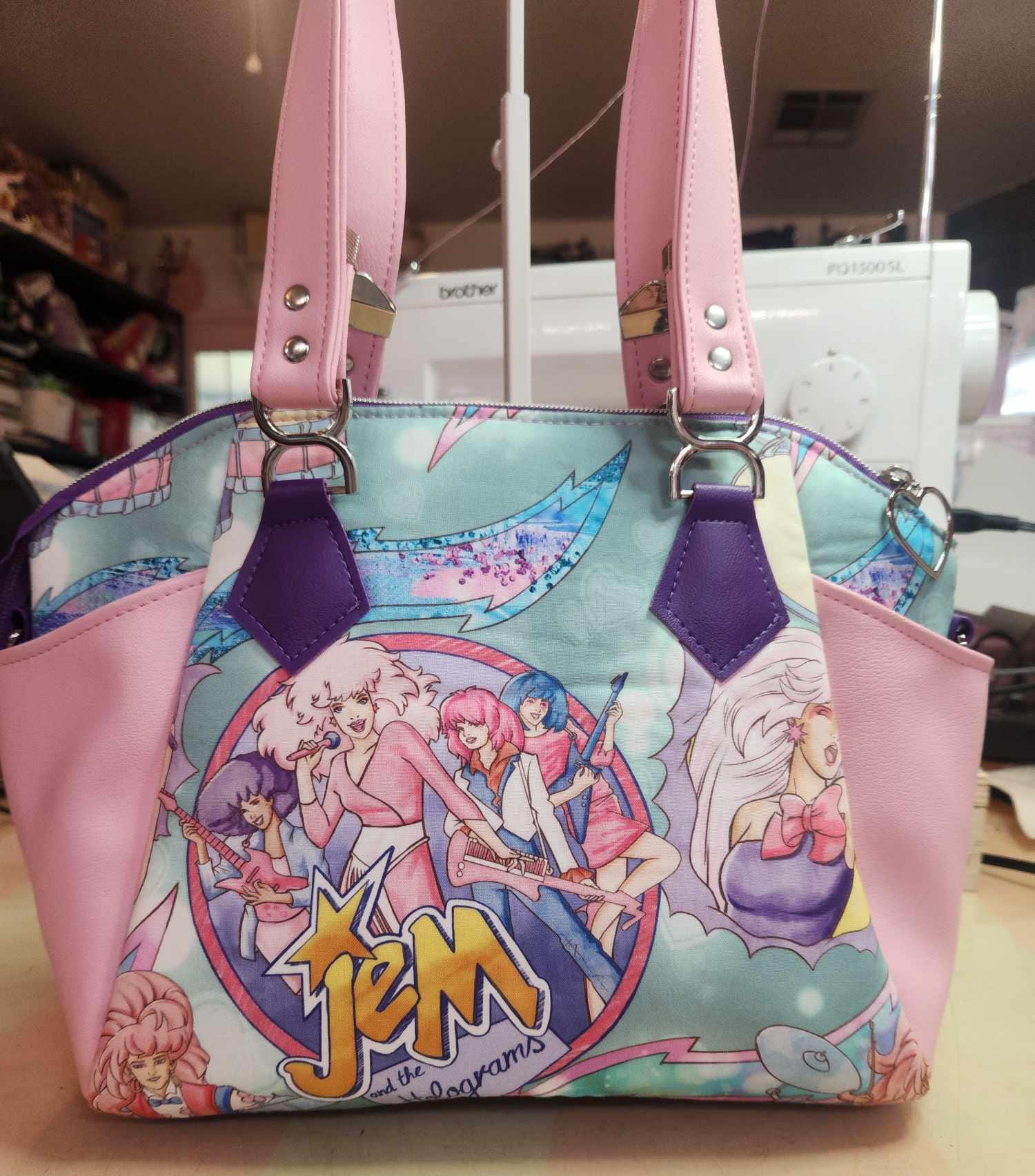 Jem & the Holograms Character Purse, Shoulder Bag, 80's Jem & the Holograms Character Purse, Shoulder Bag, 80's
