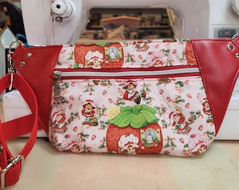 Scented Option! Strawberry Girls, 80's, Fanny Pack, Bum Bag, Hip Pack, Crossbody, Slingpack, Custom Handmade, Christmas Gift , SewAdrienneY