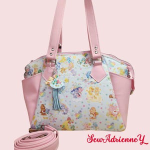 Bisounours classique, dessin animé, sac à main, sac à bandoulière, sac à main personnalisé, sac à main, fait main sur commande, couture