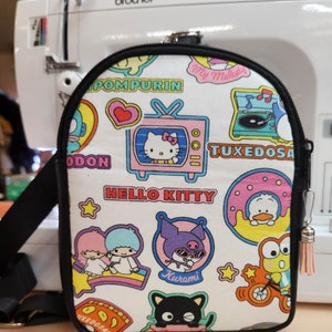 Sanrio, Hello Kitty, Small, Backpack, Crossbody, Custom, Handmade, 80's, Cartoon, Gift, Mav Pack