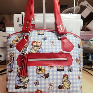 Rtagdy Ann, Rtagdy Andy, gewölbte Handtasche, Schultertasche, benutzerdefinierte Handtasche, Geldbörse, 70er, 80er Jahre Charakter, SewAdrienneY
