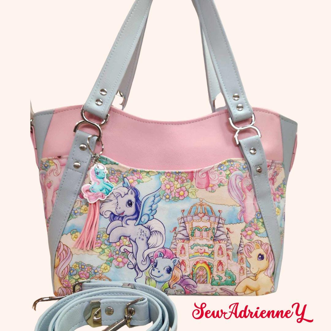 My Little Pony, G3, Generation 3, Ponies, MLP, Large Handbag, Shoulder Bag, Custom Handbag, Purse, Cartoon, SewAdrienneY