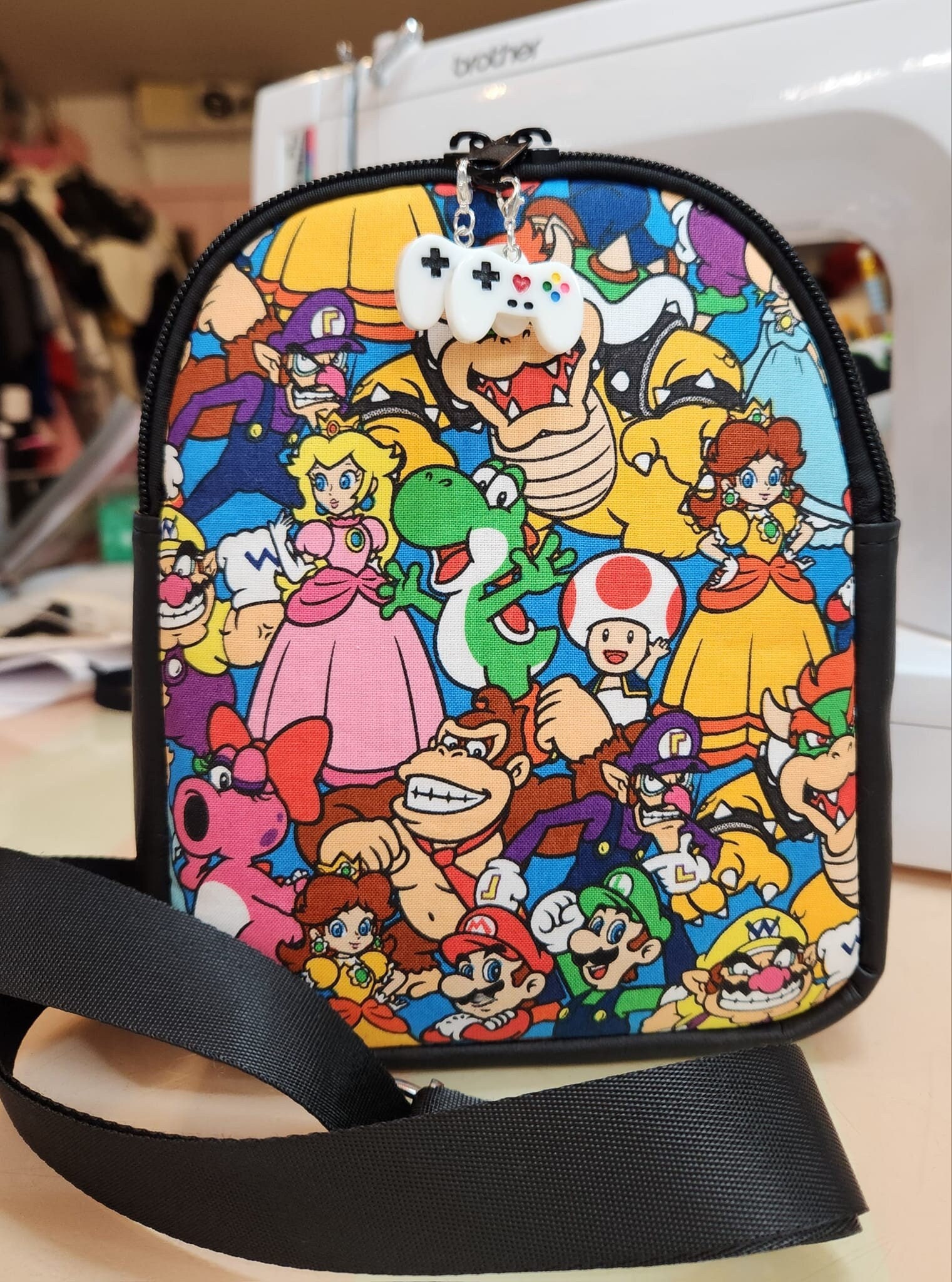 kiezen porselein aantrekken Nintendo Super Mario Bros Small Backpack Crossbody - Etsy