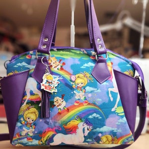 Regenbogen Brite, Sprite, Starlite, Charakter, hell, bunt, Umhängetasche, 80er, Cartoon, individuelle Handtasche, handgemacht, SewAdrienneY