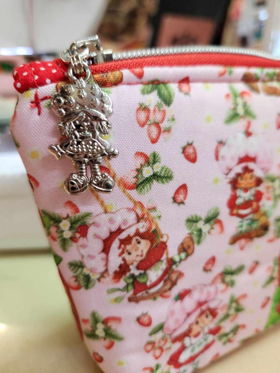 Strawberry Shortcake, Squared Zipper Pouch, Three Sizes Strawberry Shortcake, Squared Zipper Pouch, Three Sizes