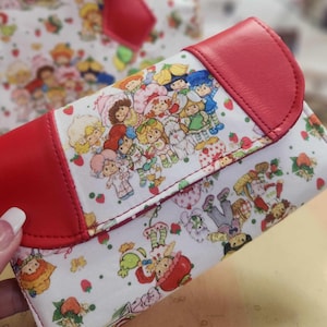 Strawberry Shortcake and Friends, Brieftasche, Akkordeon, 80er Jahre, Cartoon, SewAdrienneY