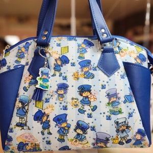 ¡Opción perfumada! Bolso de mano con personaje de Strawberry Shortcake, muffin de arándanos, bolso de hombro, dibujos animados de los años 80, bolso personalizado, hecho a mano, SewAdrienneY